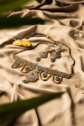 Jade Elegance Silver Set