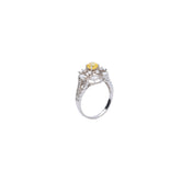 Radiant Glow Topaz Zircon Ring