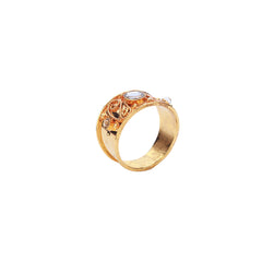 Cascade Kundan Ring