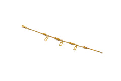 Beaded & Textured Charm Bracelet