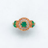 Emerald Zirconia Radiance Ring