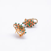 Emerald Topaz Elegance Earrings