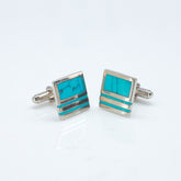 Azure Elegance Cufflinks
