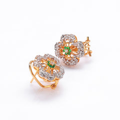 Emerald Zirconia Treasures Earrings