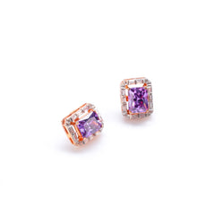 Amethyst Zirconia Harmony Silver Set