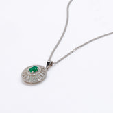 Emerald Zirconia Elegance Locket