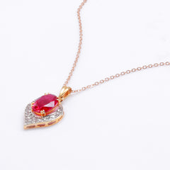 Ruby Zirconia Radiance Locket