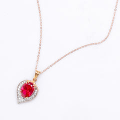 Ruby Zirconia Radiance Locket