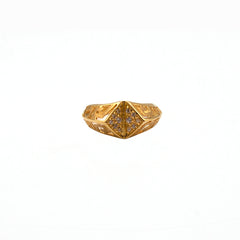 Zircon Gold Ring