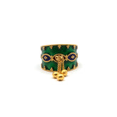 Green Mina Gold Ring