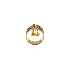 Green Mina Gold Ring