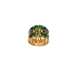 Green Mina Gold Ring