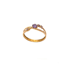 Lavendar Gold Ring