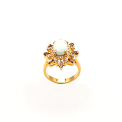 Opal Silver Ring