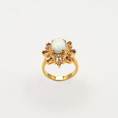 Opal Silver Ring