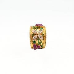 Ruby Aurora Silver Ring