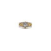 White Zircon Gold Ring