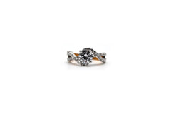 Pear-Cut Halo Diamond Ring