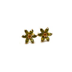 Peridot Gold Earrings