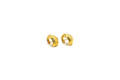 Faceted Gold Studs