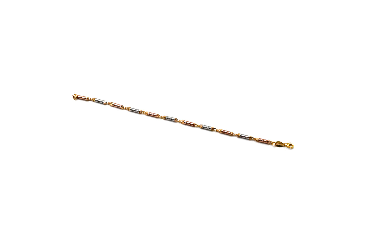 Multi-Tone Rice Bead Bracelet