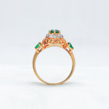 Emerald Zirconia Radiance Ring