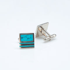 Azure Elegance Cufflinks