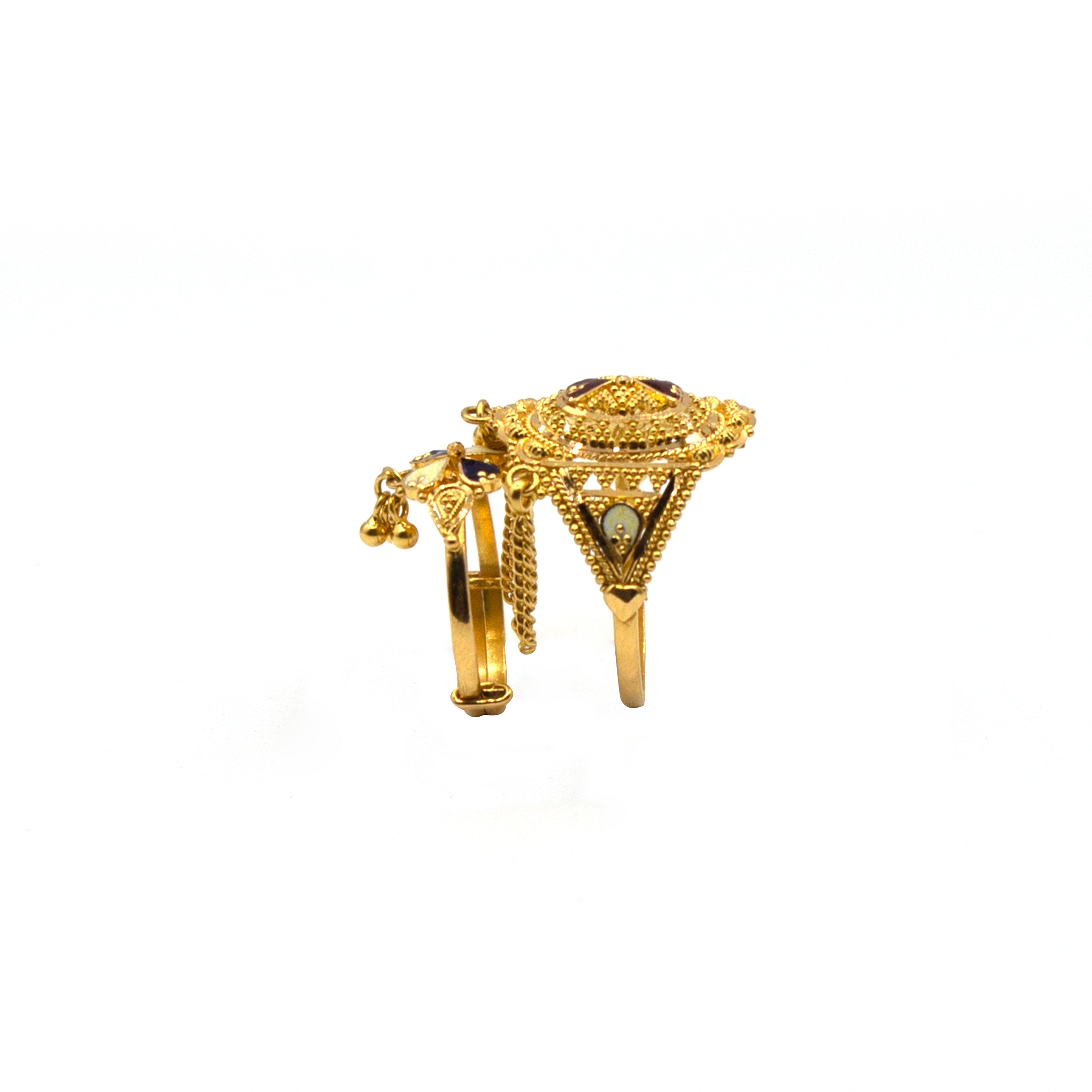 Almas Rind Golden Gold Ring – Almas Jewellers