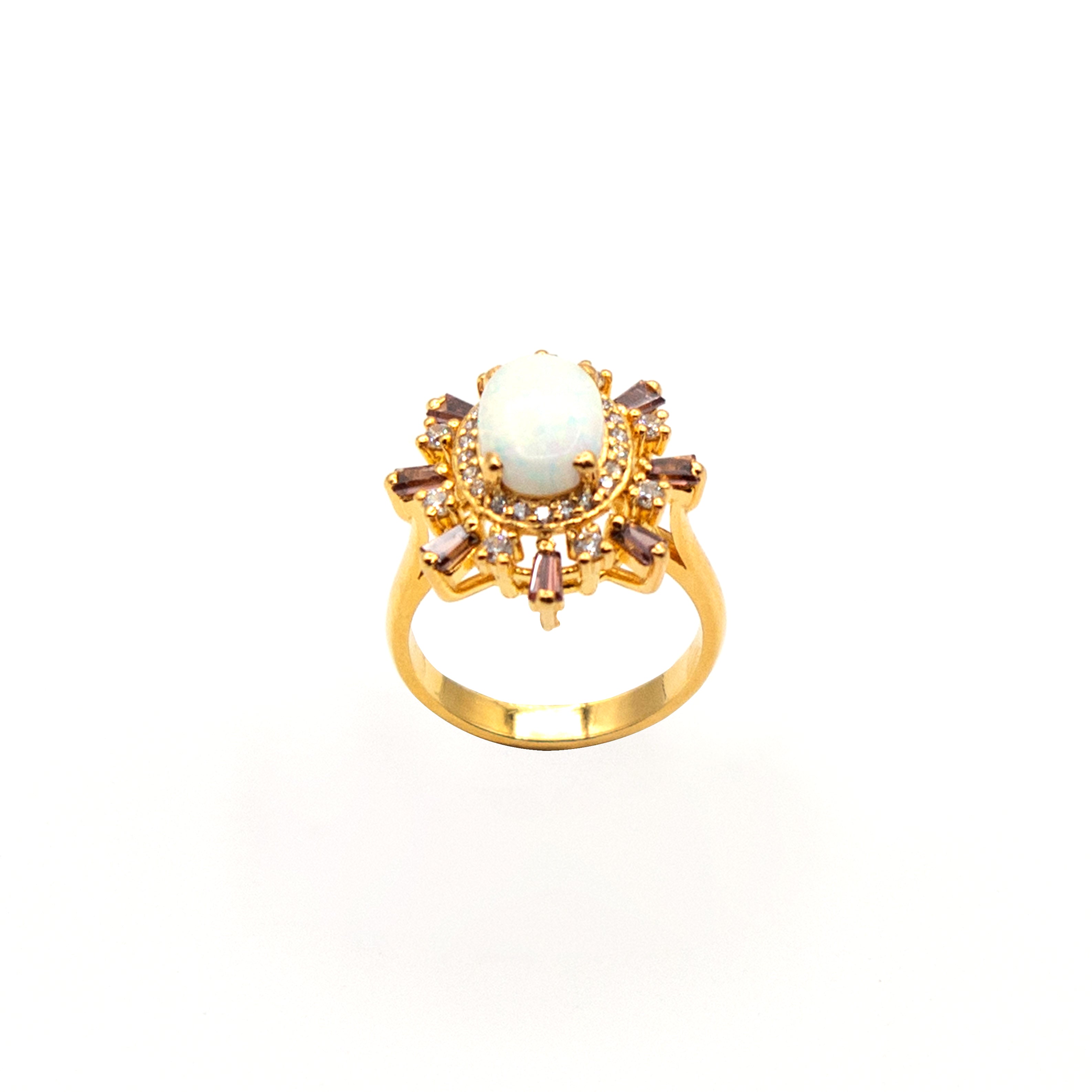 Opal Silver Ring