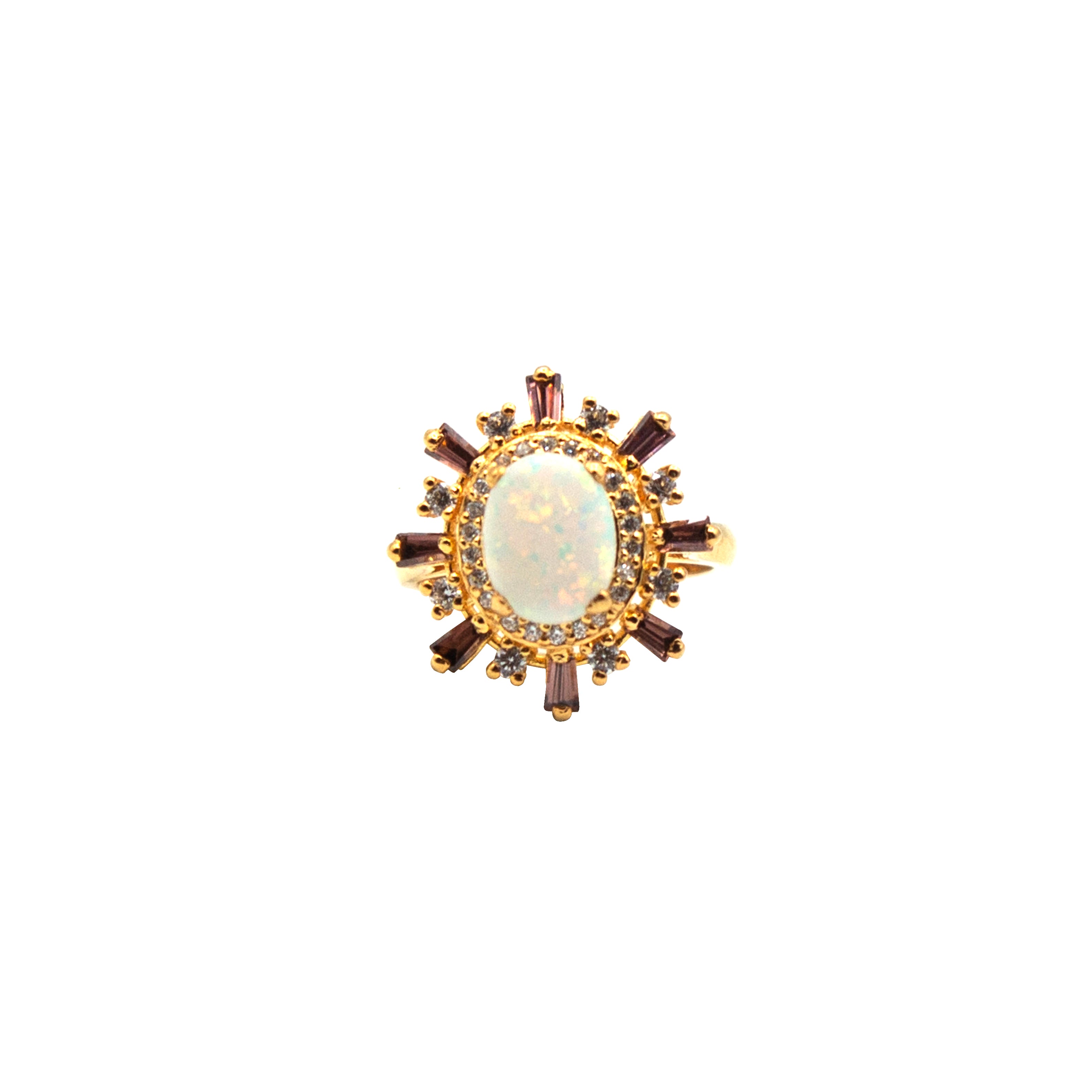 Opal Silver Ring