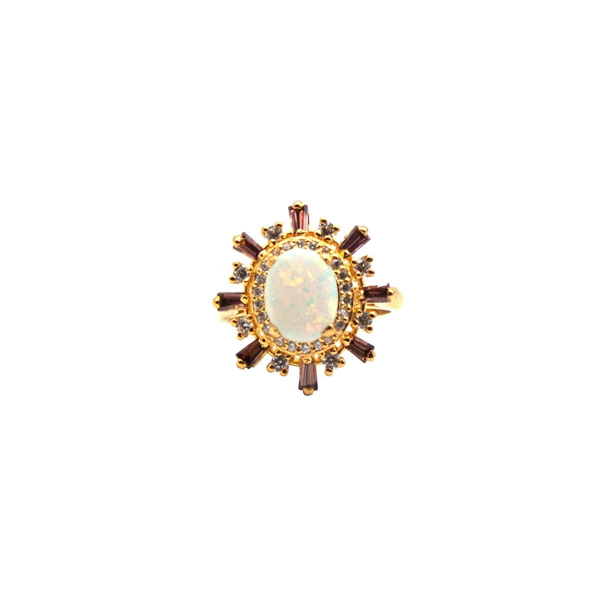 Opal Silver Ring