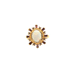 Opal Silver Ring