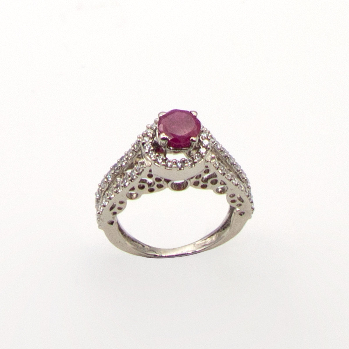 Scarlet Silver Ring