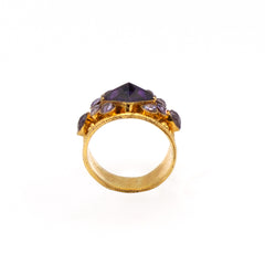 Midnight Silver Ring