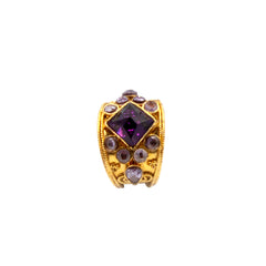 Midnight Silver Ring