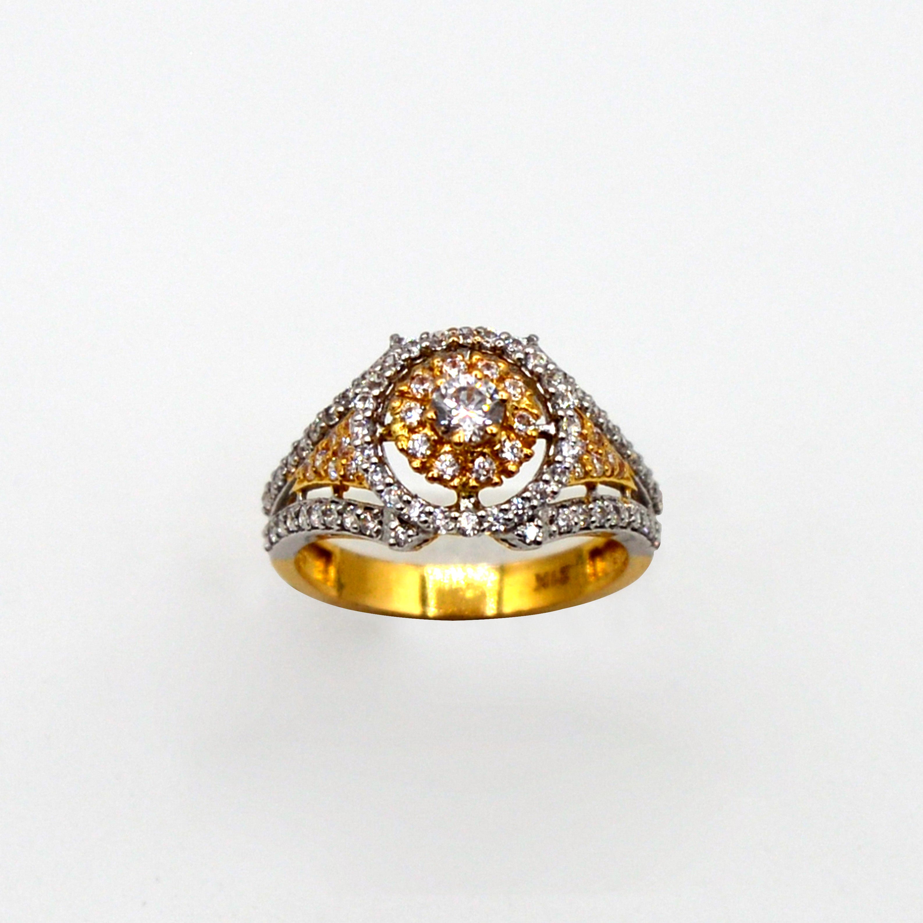 Almas Rind Twirl Gold Ring – Almas Jewellers