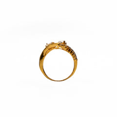 Ribbon Gold Ring