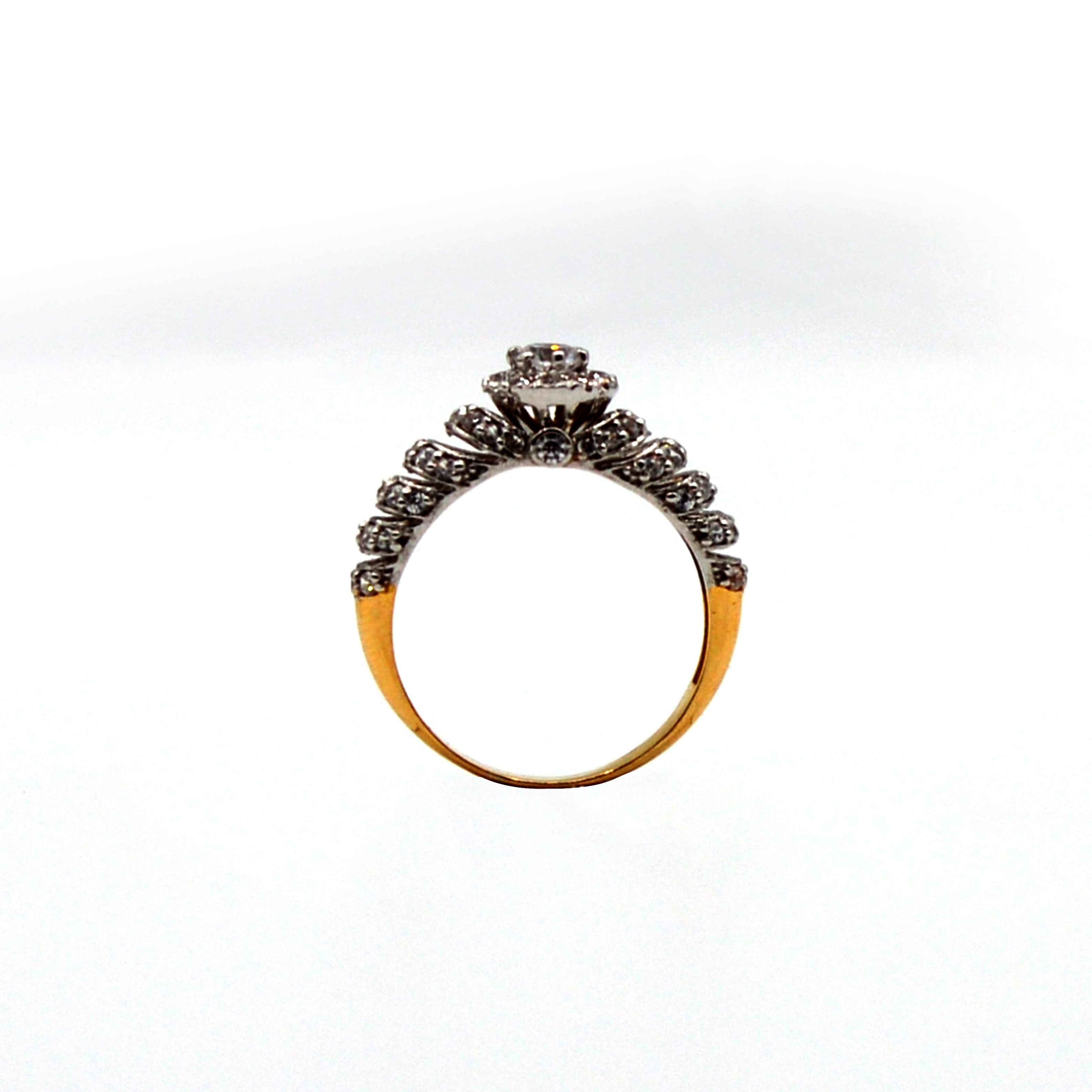 Almas Rind Sparkle Gold Ring – Almas Jewellers