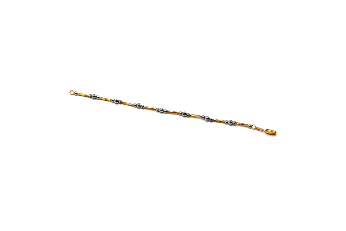 Beaded Twist Chain Bracelet