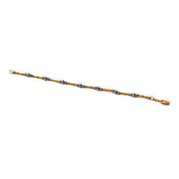 Beaded Twist Chain Bracelet