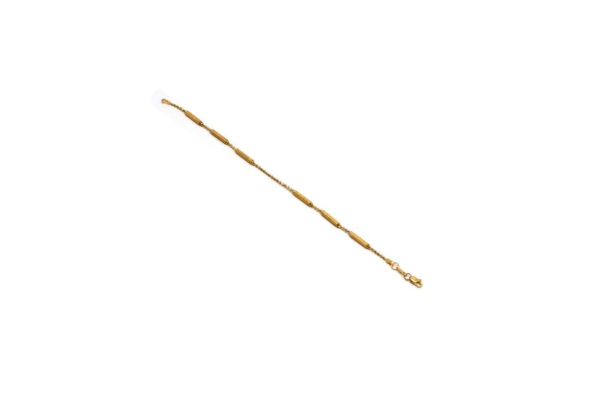 Textured Bar Link Bracelet