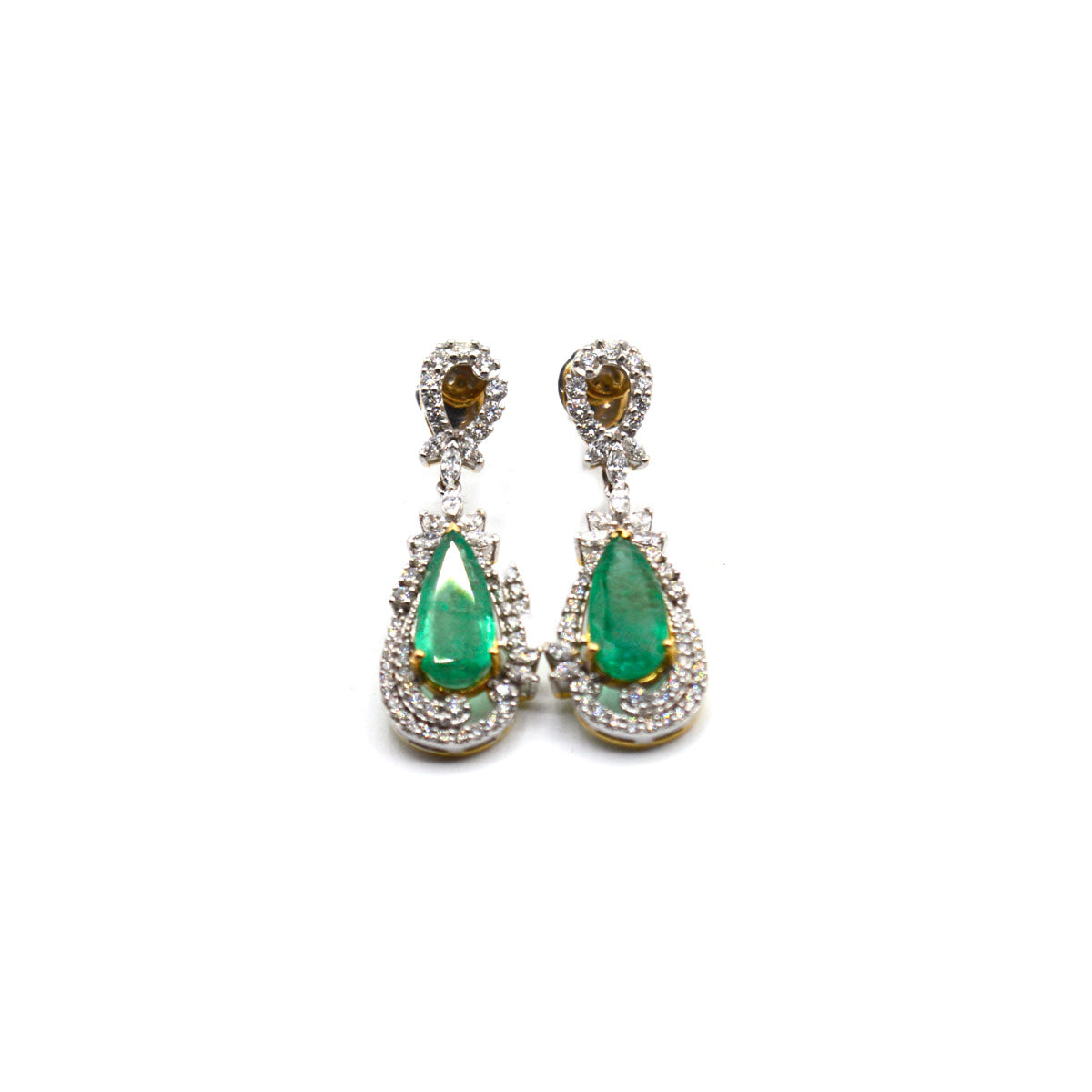 Emerald Diamond Earring