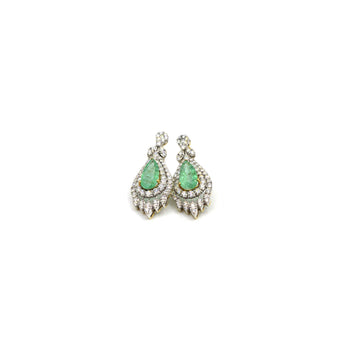Green Diamond Earring