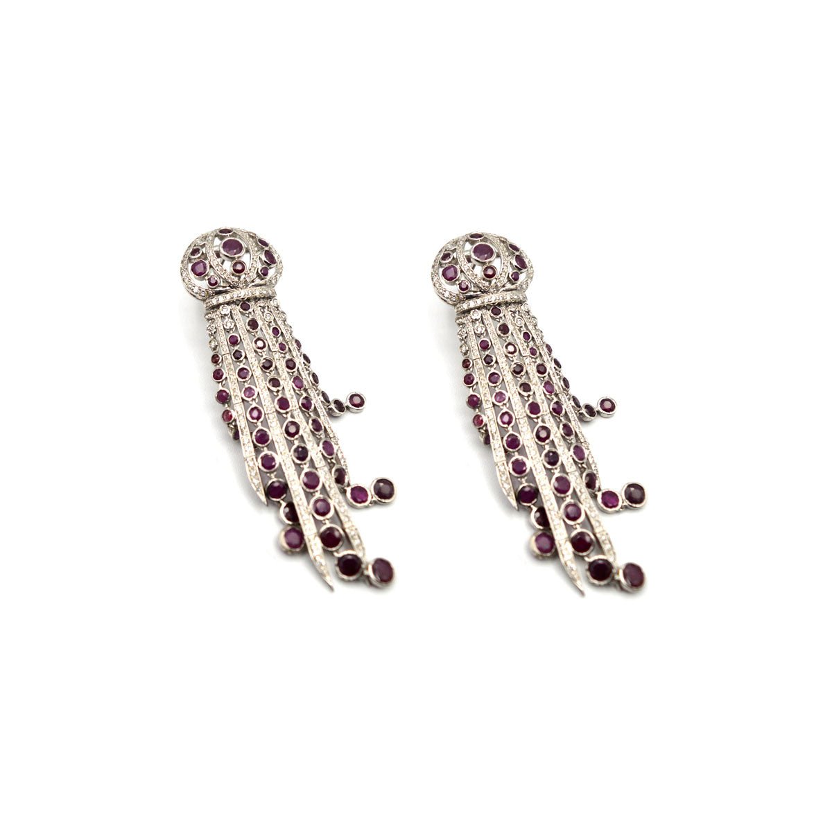 Ruby Diamond Earring