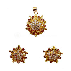 Gilded Gold Locket Set