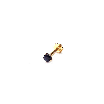 Sapphire Gold Nose Pin