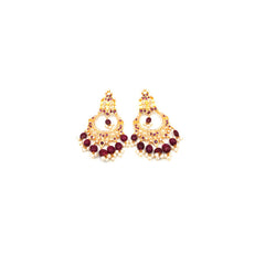Ruby Gold Earrings