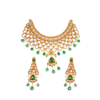 Emerald and Diamond Peacock Set