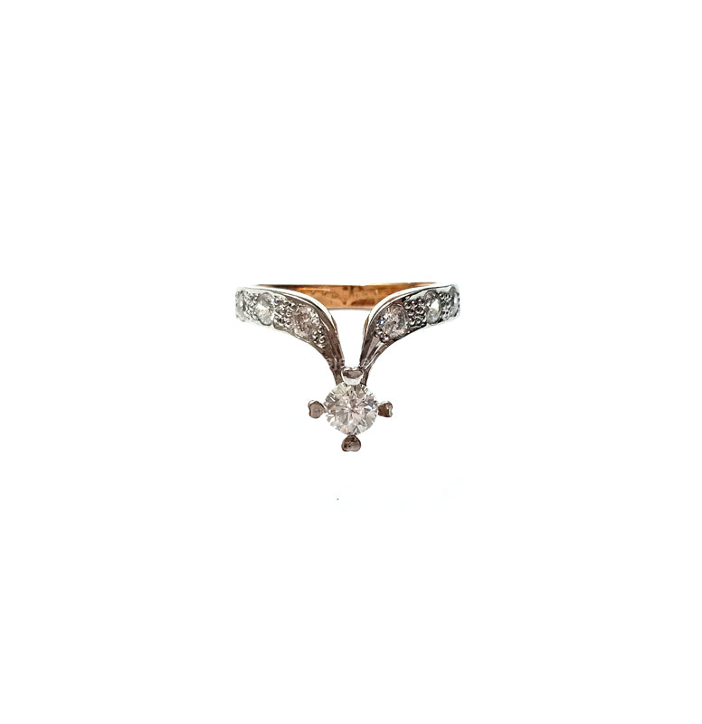 Almas Rind Starlight Zircon Gold Ring – Almas Jewellers