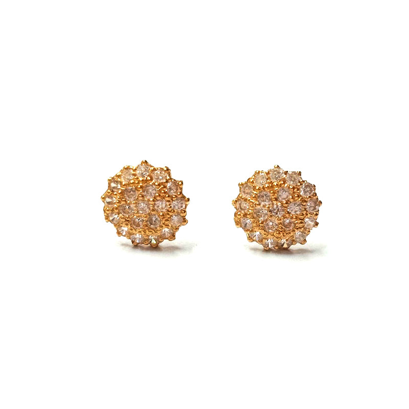 Zirconia Radiance Gold Earrings
